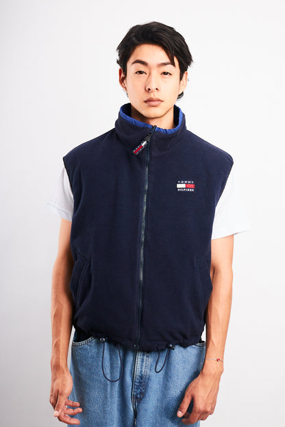 1990 Vintage Tommy Hilfiger Reversible Fleece Vest (S/M)