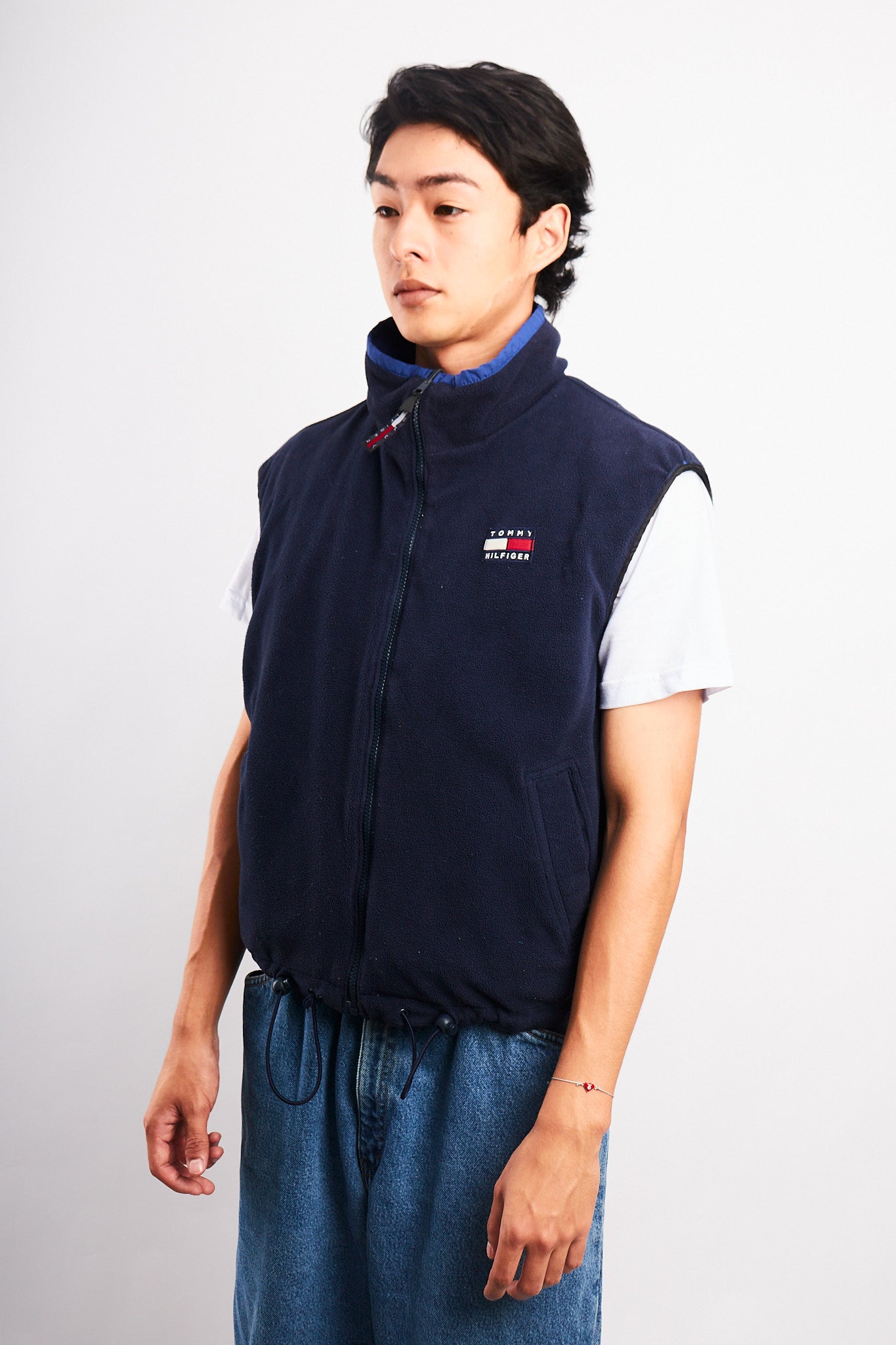 1990 Vintage Tommy Hilfiger Reversible Fleece Vest (S/M)