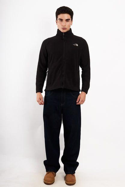 2000 Vintage The North Face Black Fleece Jacket (M)