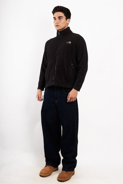 2000 Vintage The North Face Black Fleece Jacket (M)