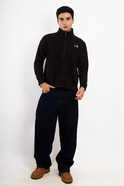 2000 Vintage The North Face Black Fleece Jacket (M)
