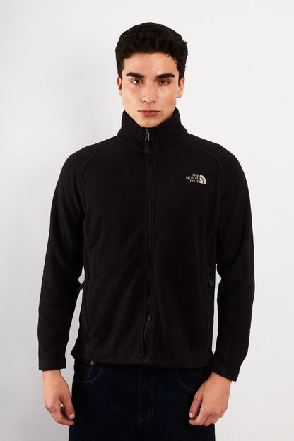 2000 Vintage The North Face Black Fleece Jacket (M)