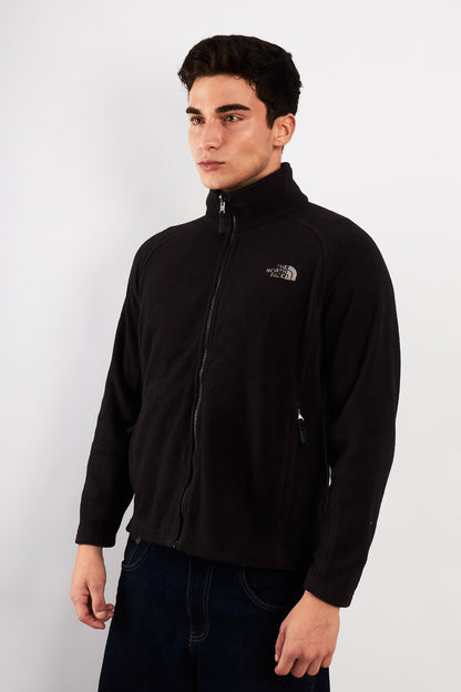 2000 Vintage The North Face Black Fleece Jacket (M)