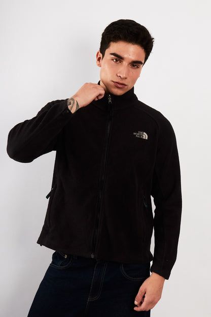 2000 Vintage The North Face Black Fleece Jacket (M)