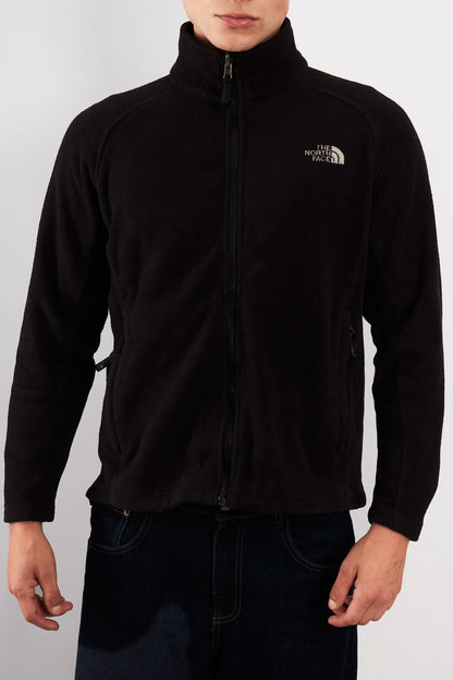 2000 Vintage The North Face Black Fleece Jacket (M)