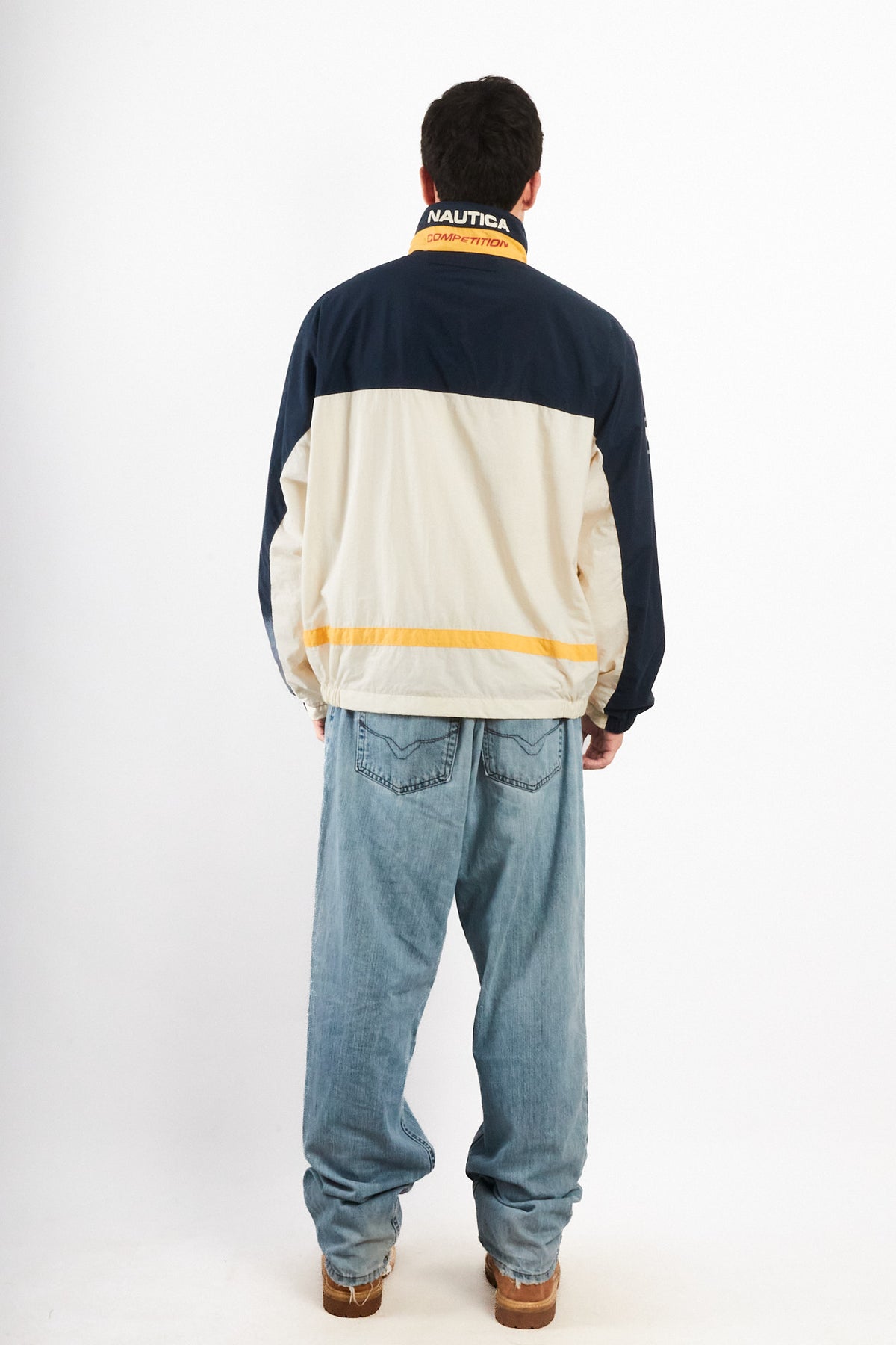 1990 Vintage Nautica Competition Logo Collar Impermeable Jacket (M/L)