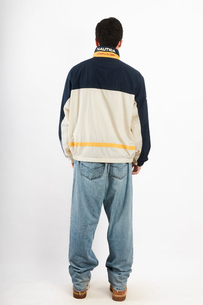 1990 Vintage Nautica Competition Logo Collar Impermeable Jacket (M/L)