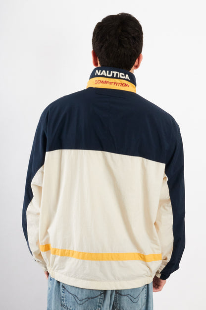 1990 Vintage Nautica Competition Logo Collar Impermeable Jacket (M/L)