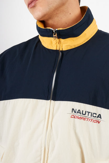 1990 Vintage Nautica Competition Logo Collar Impermeable Jacket (M/L)