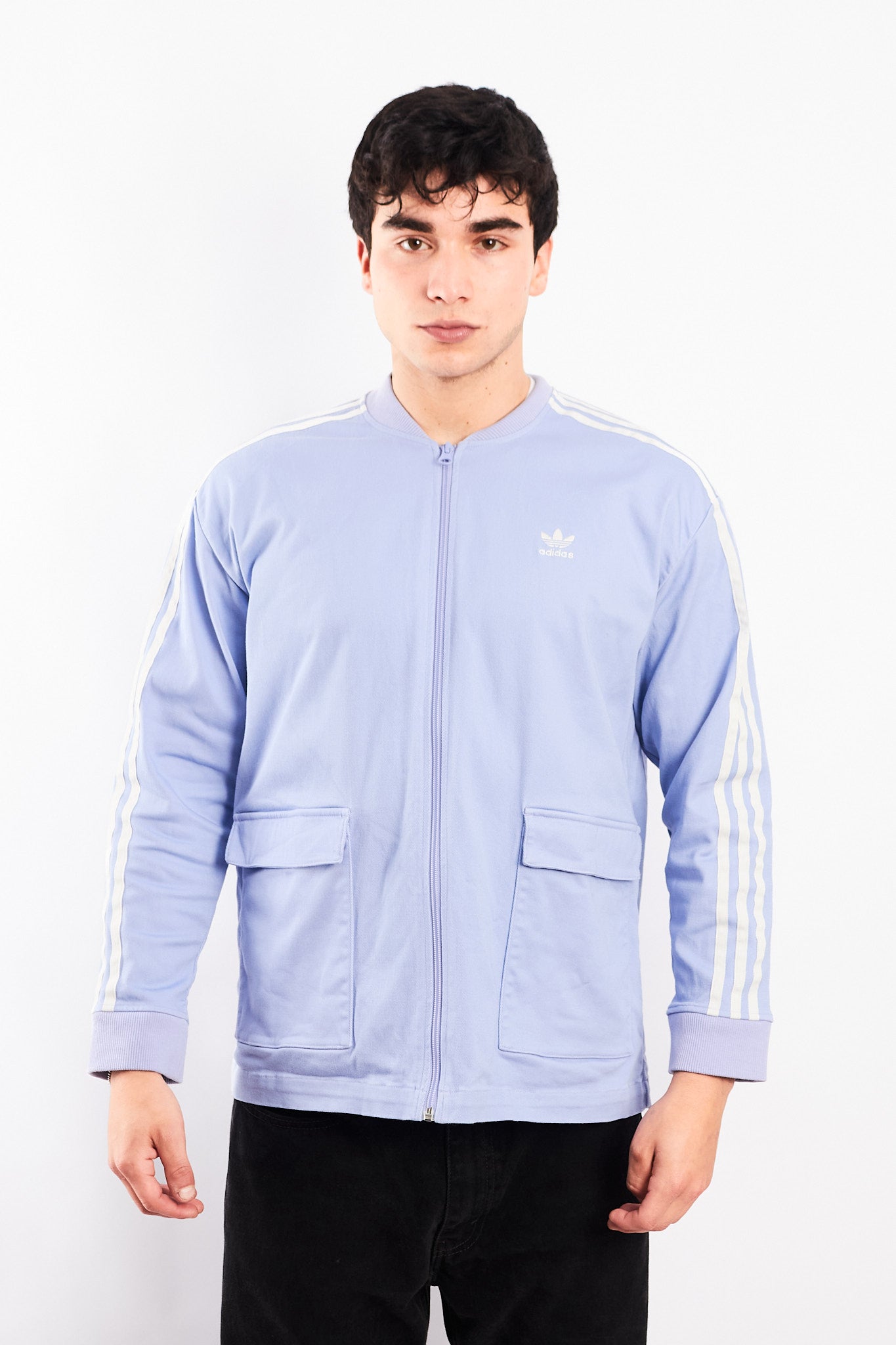 2019 Adidas Lilac Three Stripes Cargo Jacket (M)