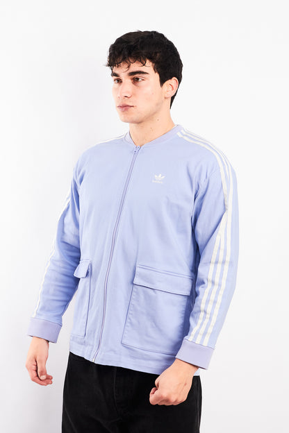 2019 Adidas Lilac Three Stripes Cargo Jacket (M)