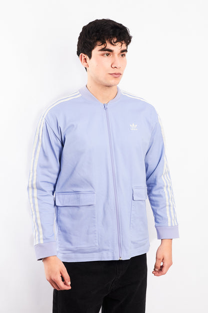 2019 Adidas Lilac Three Stripes Cargo Jacket (M)