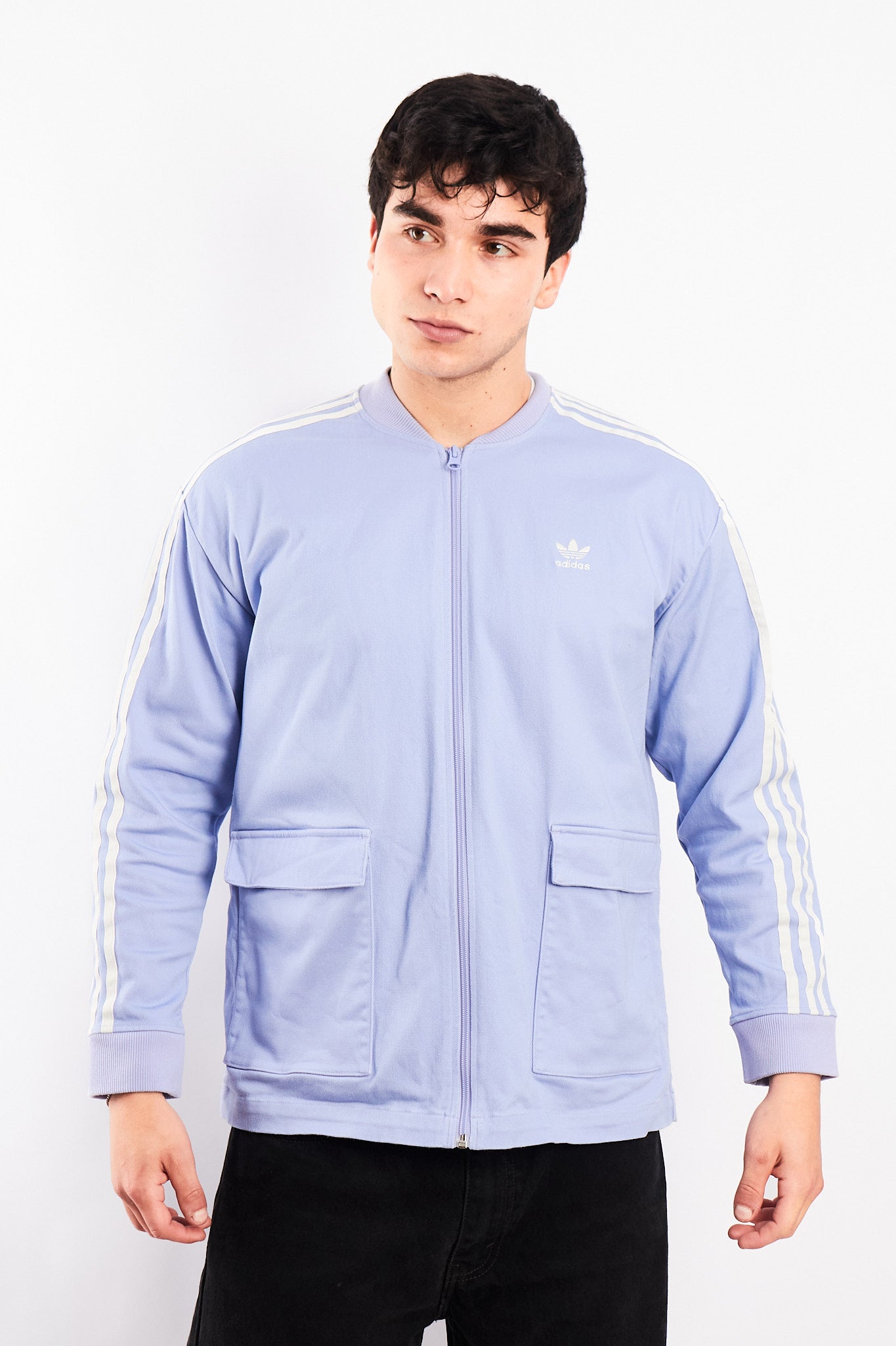 2019 Adidas Lilac Three Stripes Cargo Jacket (M)