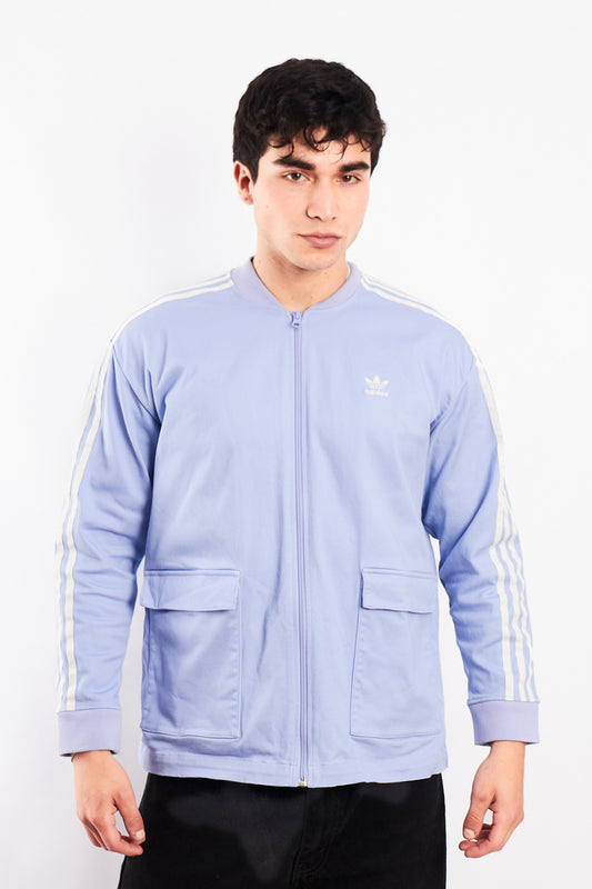 2019 Adidas Lilac Three Stripes Cargo Jacket (M)