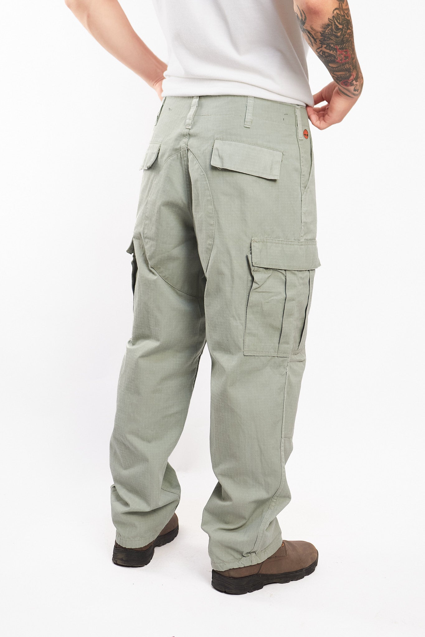 2000 Timberland Olive Green Baggy Cargo Pant (34/36)