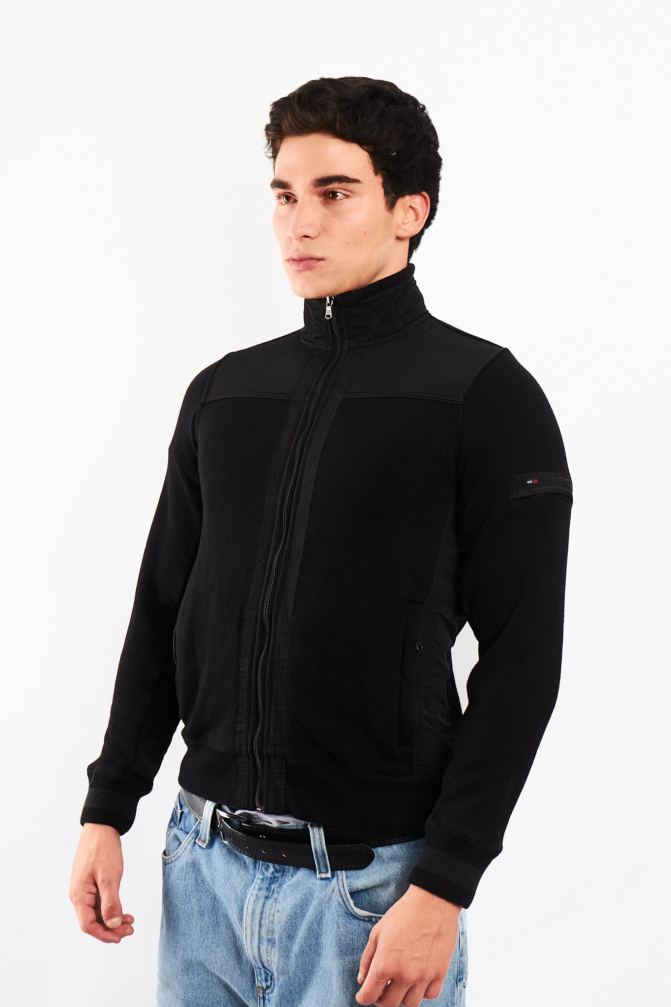 2000 Tommy Hilfiger Black Cotton Jacket (S)