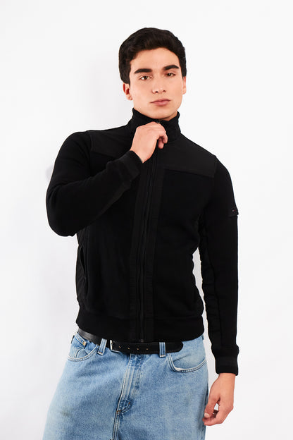 2000 Tommy Hilfiger Black Cotton Jacket (S)