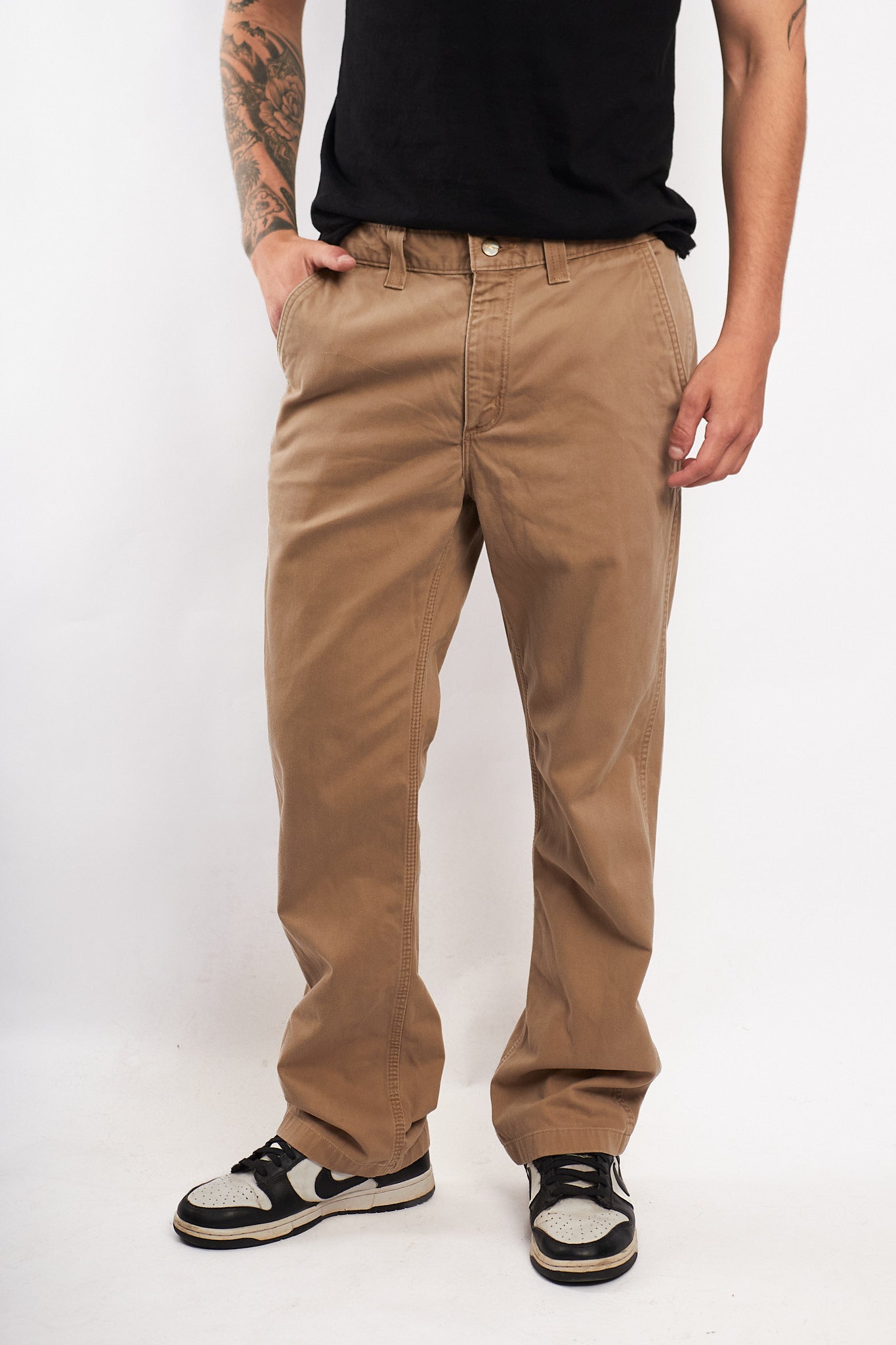 2000 Vintage Carhartt Dark Khakhi Cargo Pant (32)