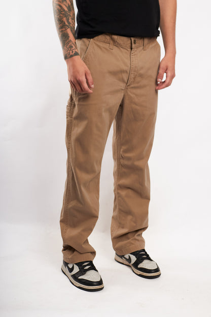 2000 Vintage Carhartt Dark Khakhi Cargo Pant (32)