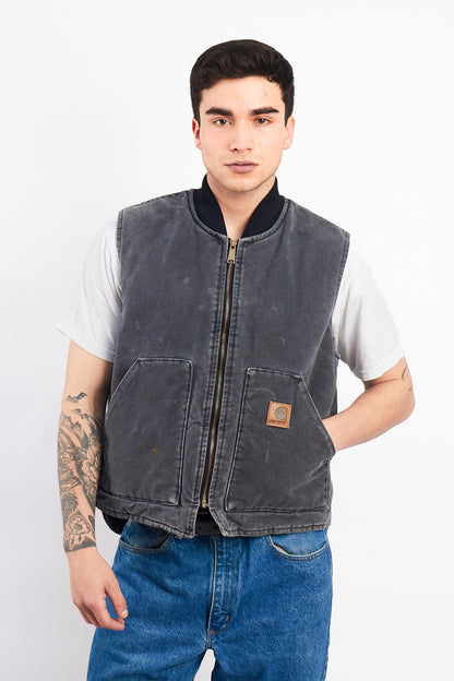 Vintage Carhartt Petrol Gray Vest (M/L)