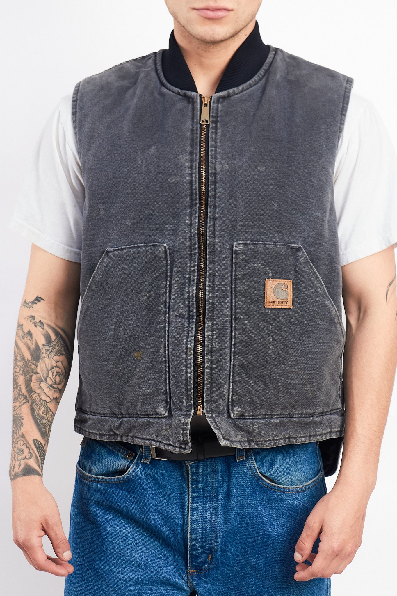 Vintage Carhartt Petrol Gray Vest (M/L)