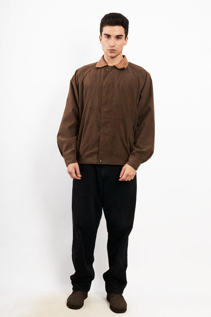 2000 Vintage Yves Saint Laurent Leather Collar Harrington (M/L)