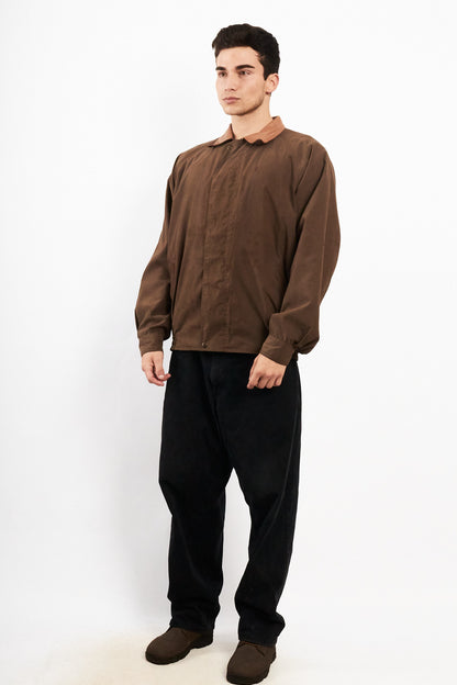 2000 Vintage Yves Saint Laurent Leather Collar Harrington (M/L)