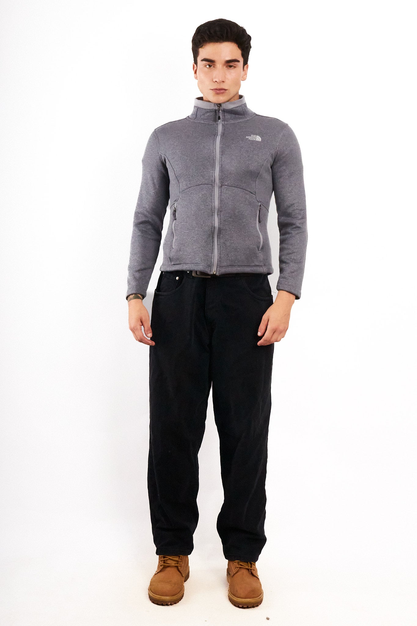 2000 The North Face Gray Fleece Jacket (S)