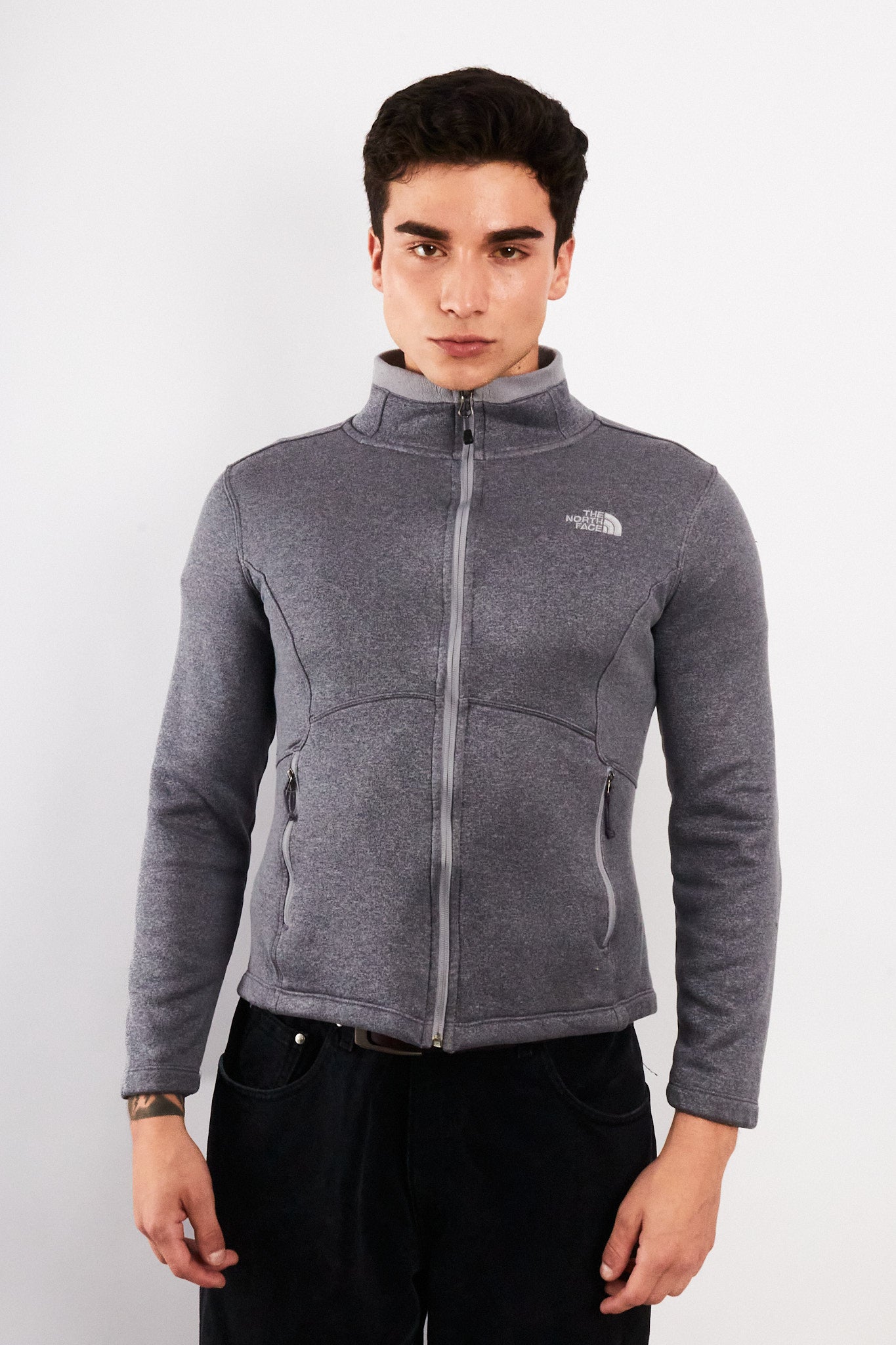 2000 The North Face Gray Fleece Jacket (S)