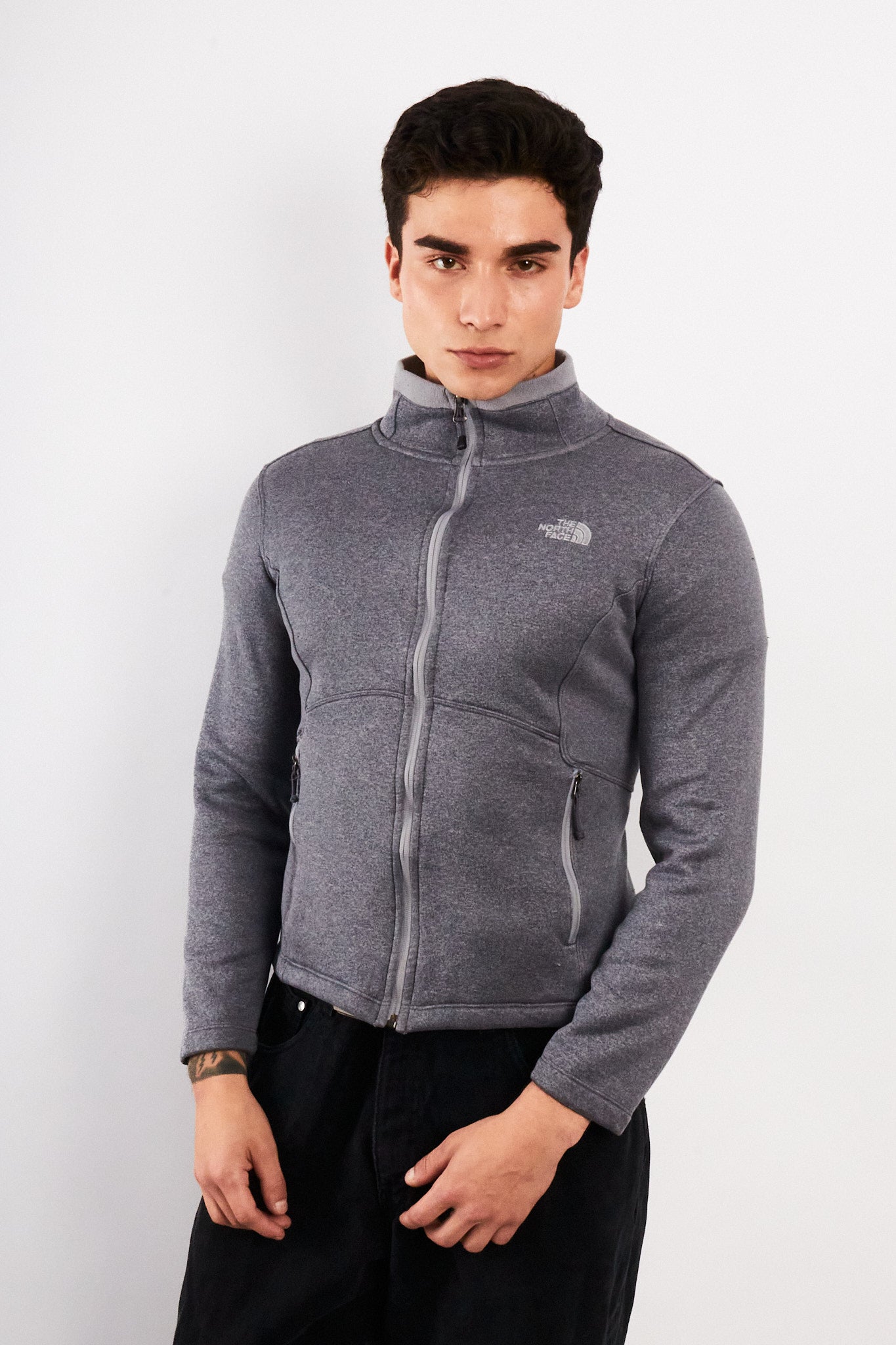 2000 The North Face Gray Fleece Jacket (S)