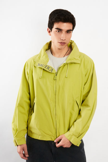 2000 Vintage Nautica Lemon Green Jacket (M/L)