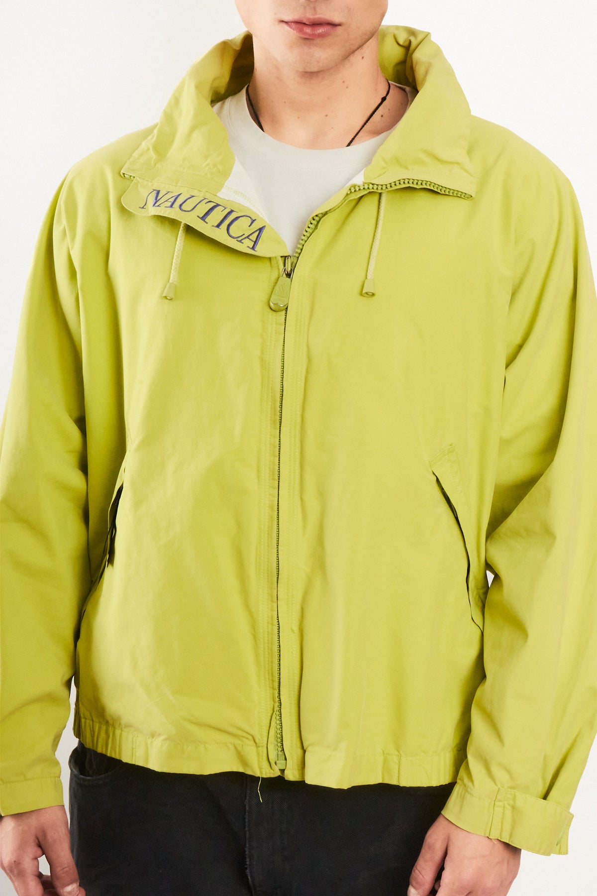 2000 Vintage Nautica Lemon Green Jacket (M/L)