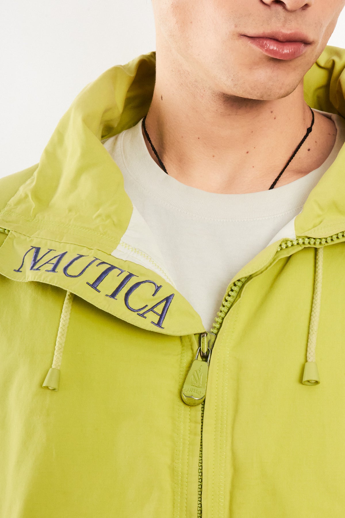 2000 Vintage Nautica Lemon Green Jacket (M/L)