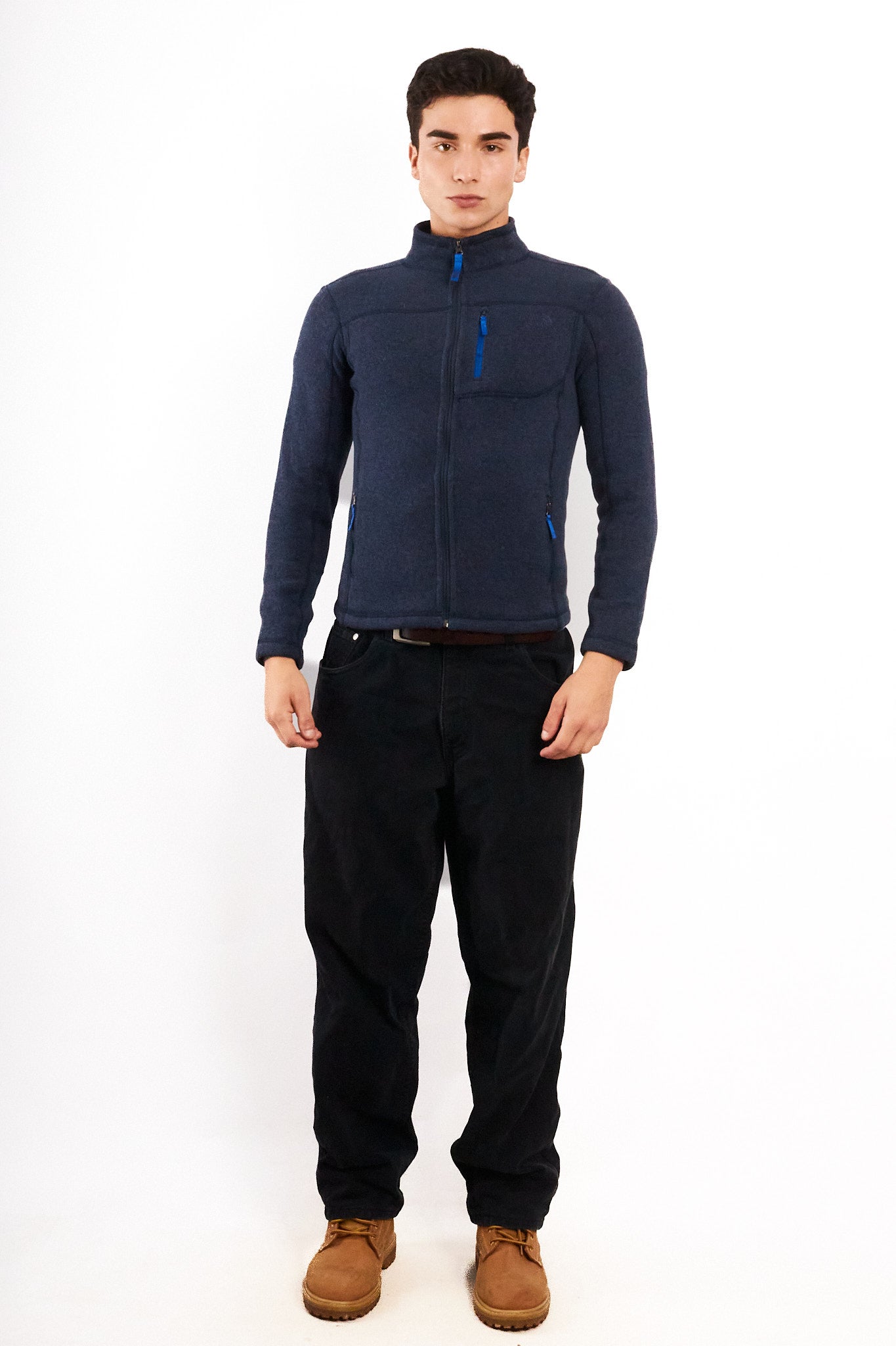 2000 The North Face Steel Blue Fleece Jacket (S)