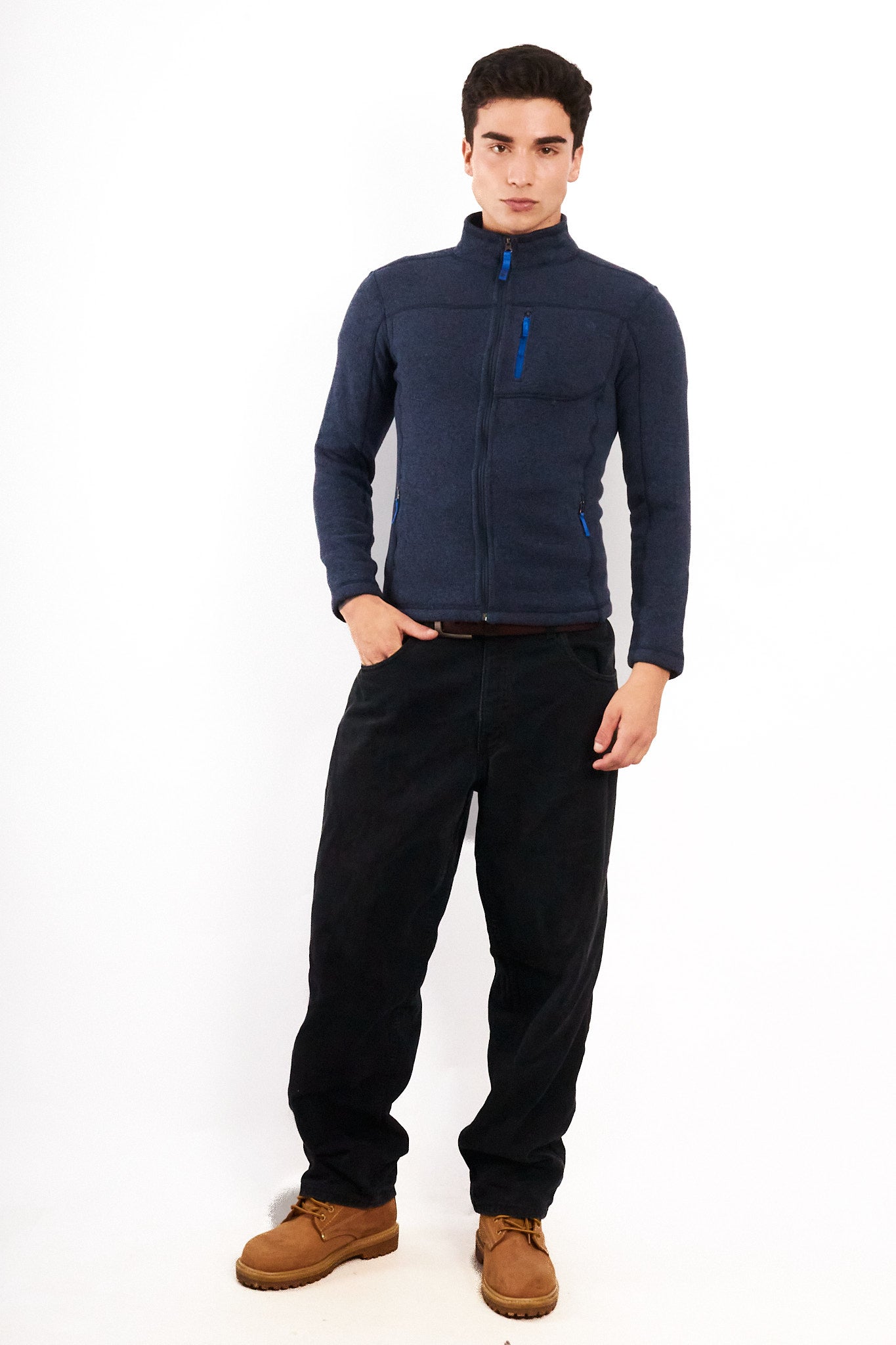 2000 The North Face Steel Blue Fleece Jacket (S)