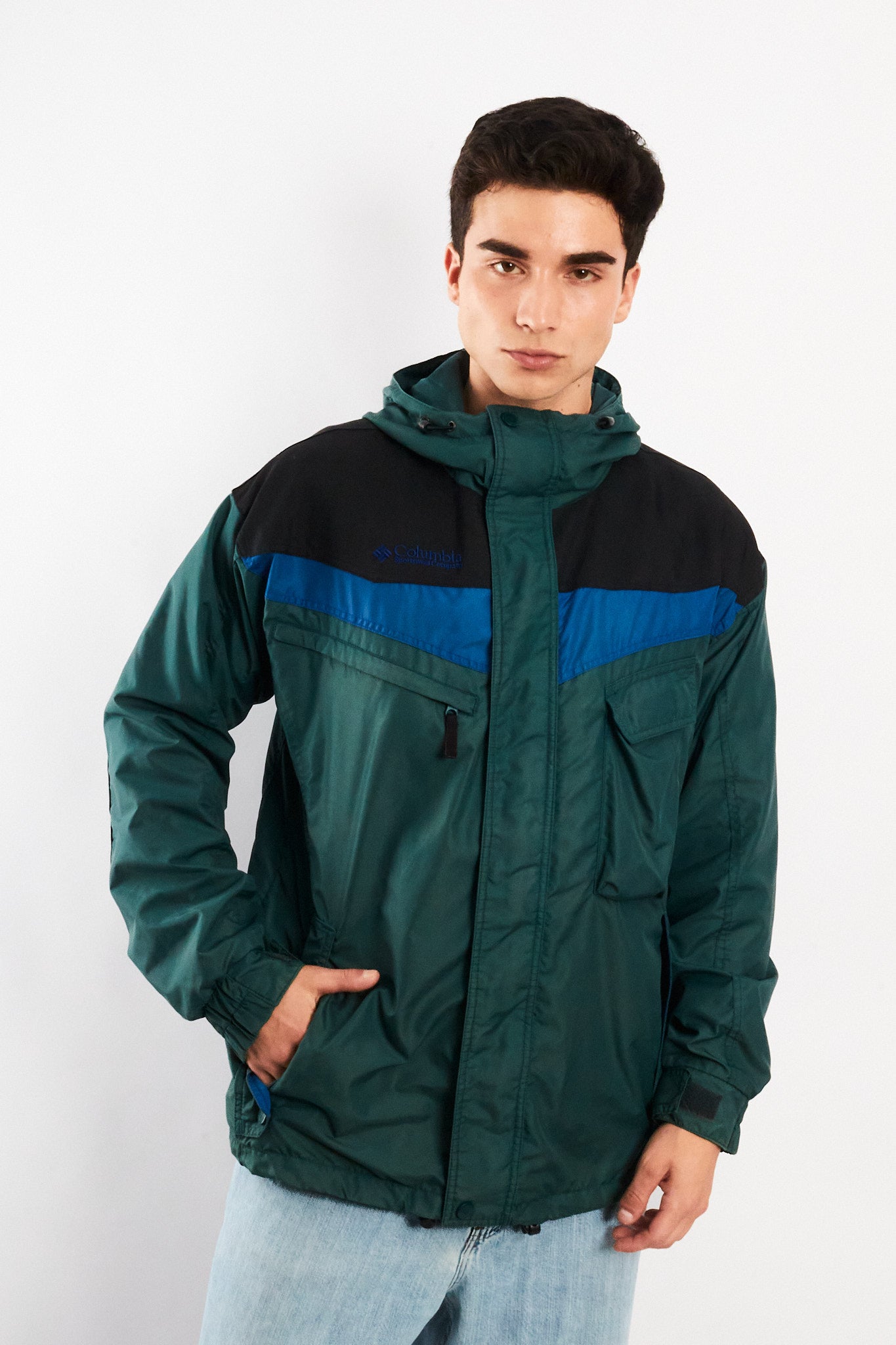 2000 Vintage Columbia Colorblock Jacket (M/L)