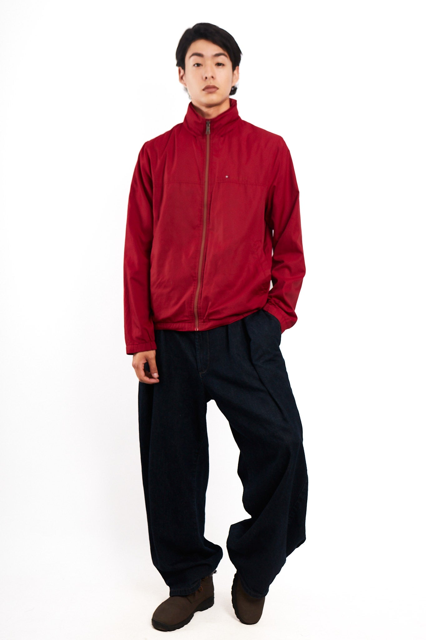 2000 Tommy Hilfiger Red Bomber Jacket (S/M)