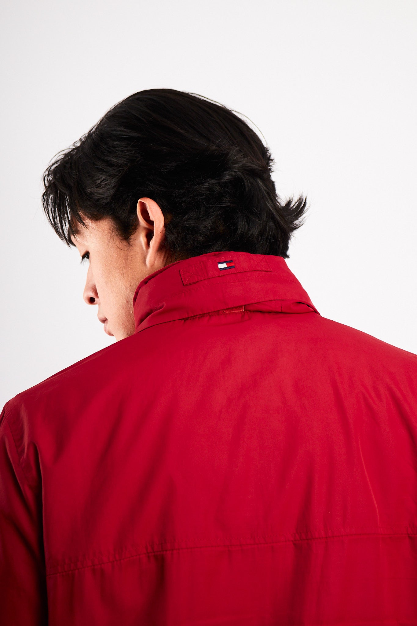 2000 Tommy Hilfiger Red Bomber Jacket (S/M)