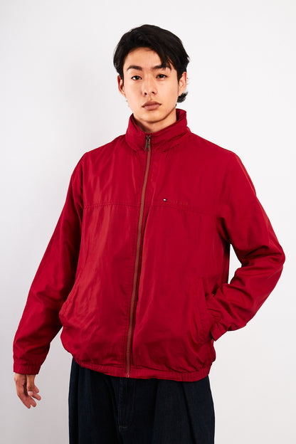 2000 Tommy Hilfiger Red Bomber Jacket (S/M)