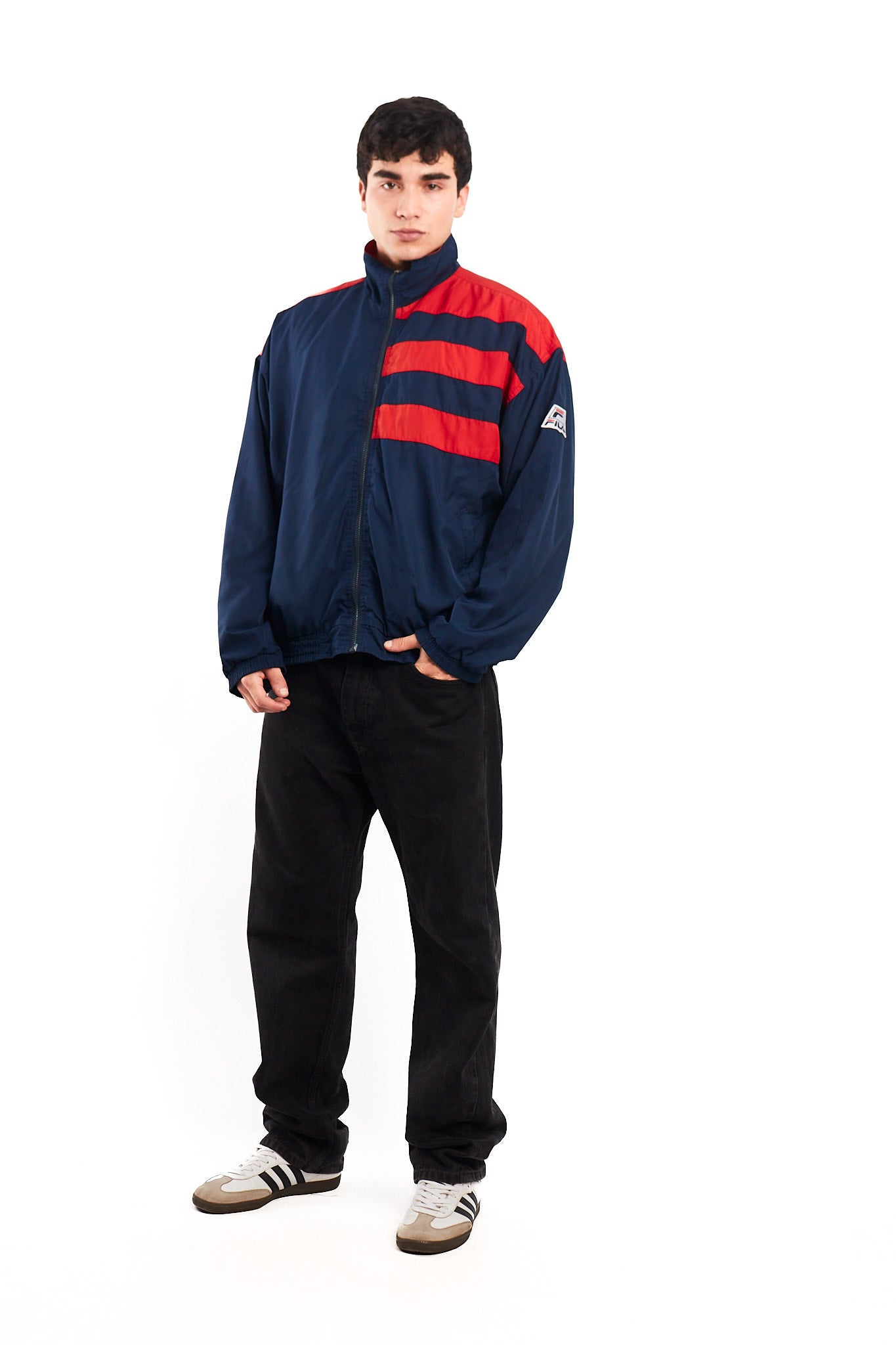 2000 Vintage Fila Big logo Track Jacket (L)