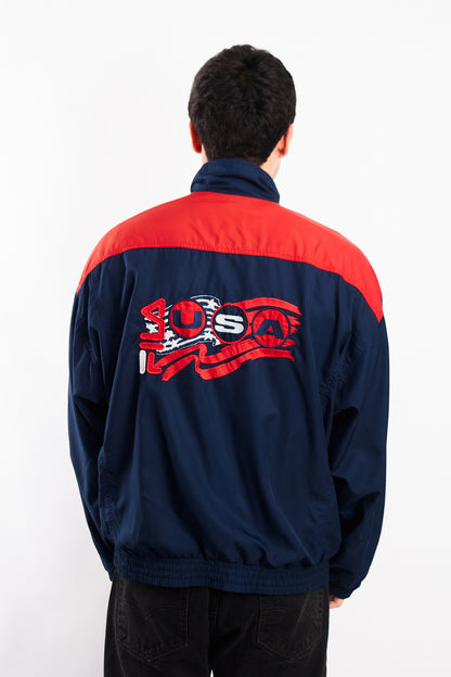 2000 Vintage Fila Big logo Track Jacket (L)