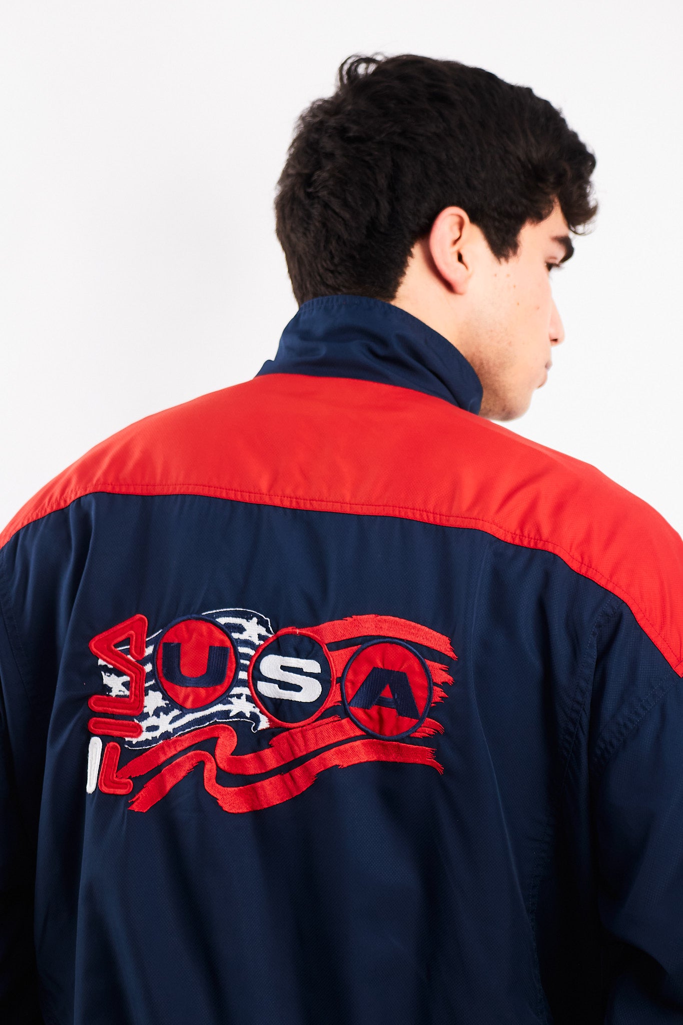 2000 Vintage Fila Big logo Track Jacket (L)