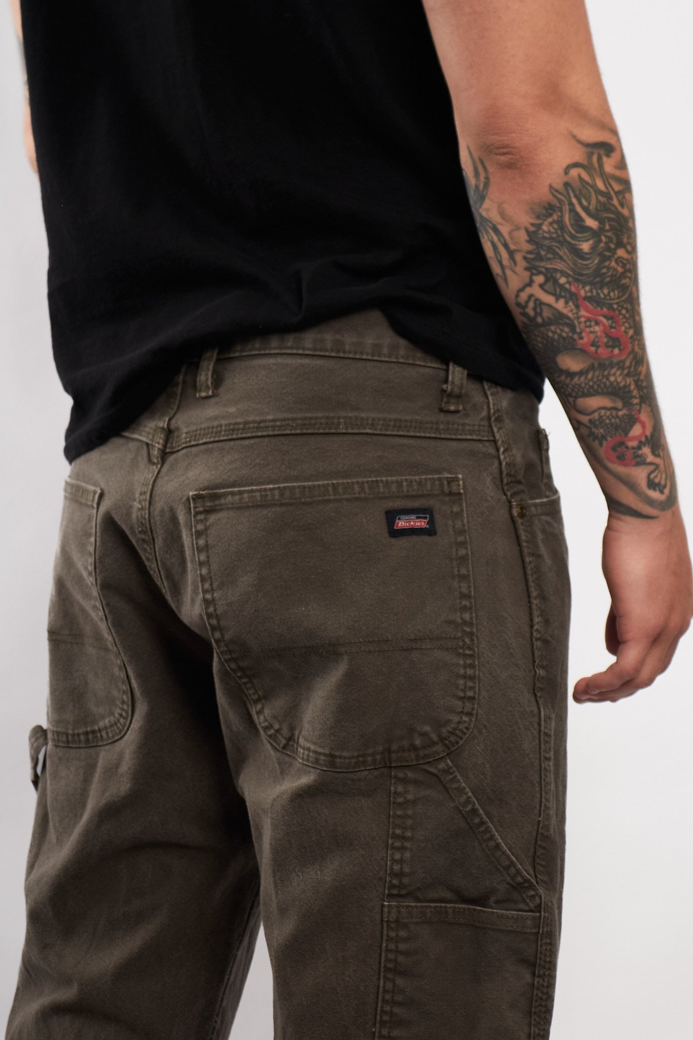 Vintage Dickies Petrol Gray Baggy Carpenter Pant (34/36)