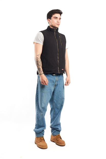 Vintage Dickies Black Sherpa Vest (M)