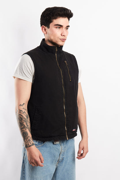 Vintage Dickies Black Sherpa Vest (M)