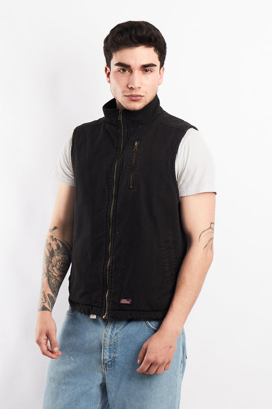 Vintage Dickies Black Sherpa Vest (M)