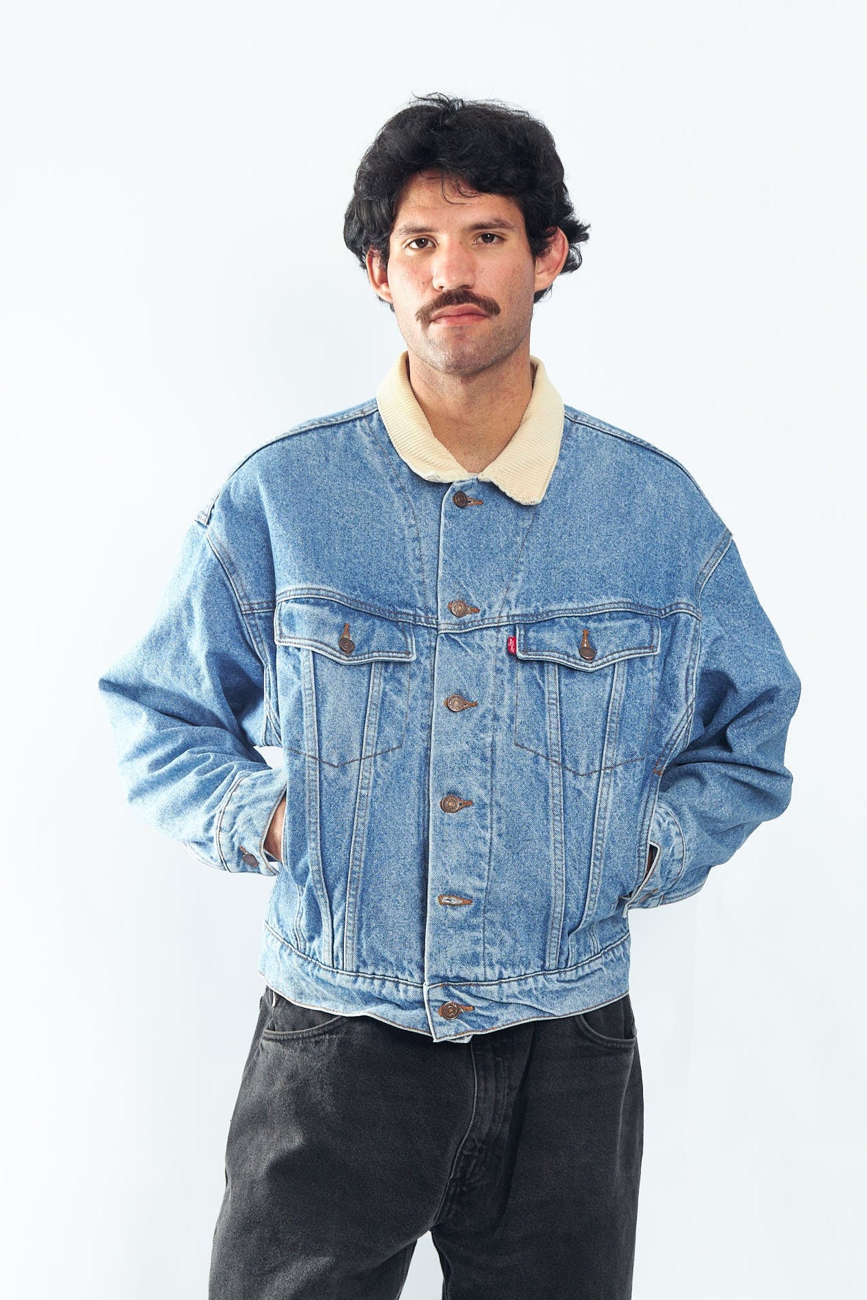 1990 Levi's Red Tab Corduroy Collar Trucket Jacket (M/L)