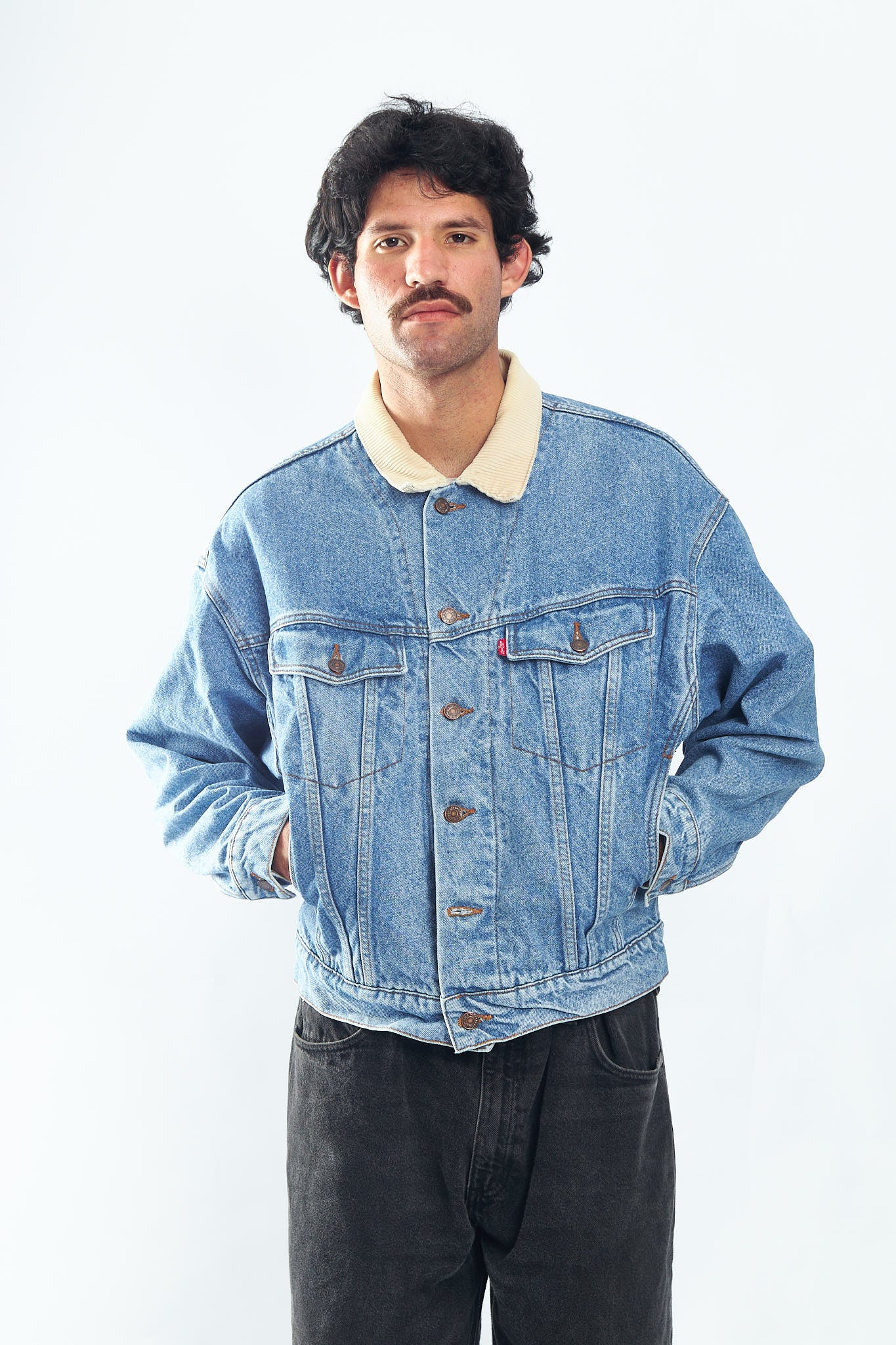1990 Levi's Red Tab Corduroy Collar Trucket Jacket (M/L)