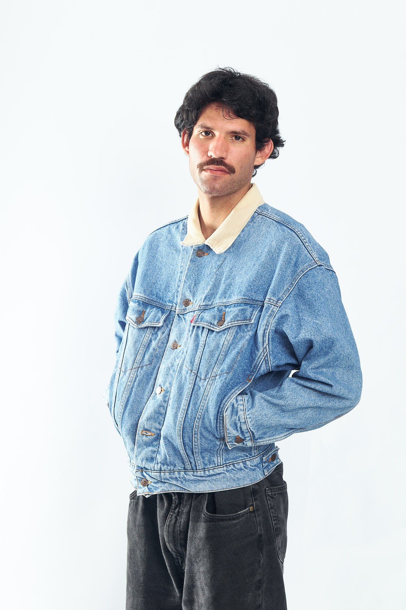 1990 Levi's Red Tab Corduroy Collar Trucket Jacket (M/L)