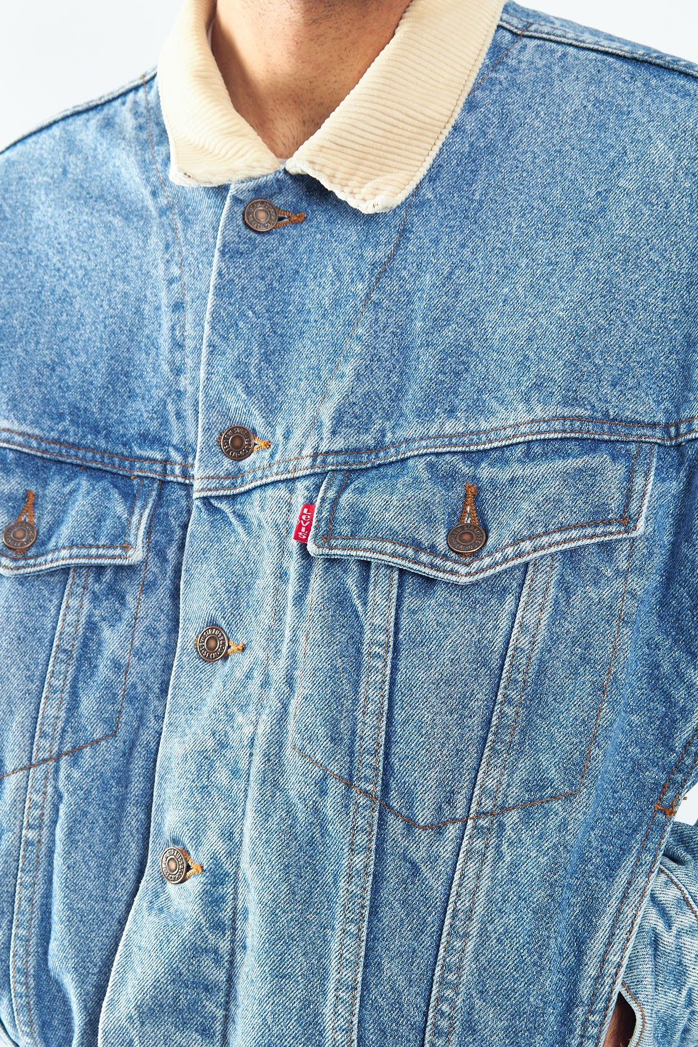 1990 Levi's Red Tab Corduroy Collar Trucket Jacket (M/L)